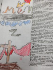 Bible journaling para crianças